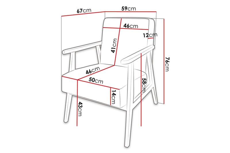 Retro Fåtölj - Grå - Möbler - Fåtölj & stolar - Fåtölj