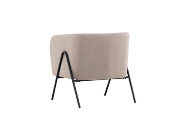 Rika Rund Fåtölj i Tyg - Beige - Möbler - Fåtölj & stolar - Fåtölj