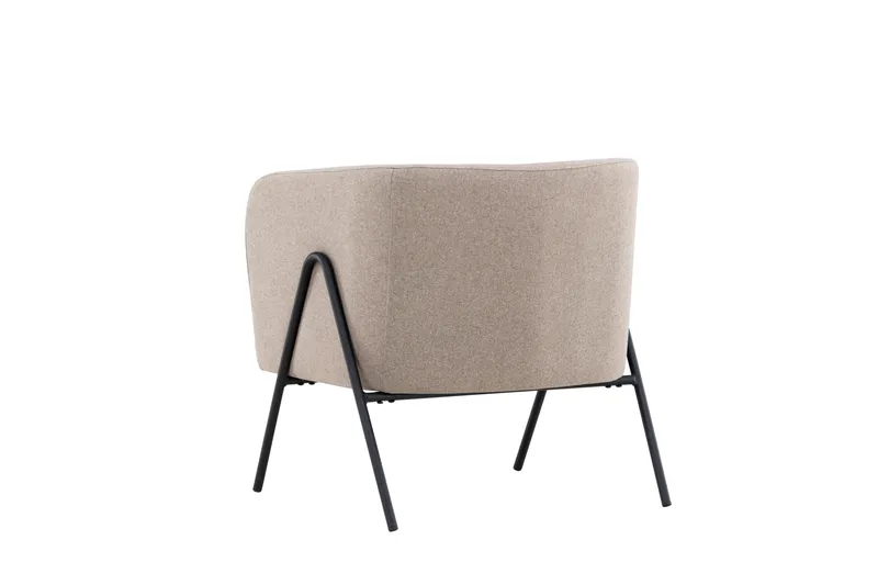 Rika Rund Fåtölj i Tyg - Beige - Möbler - Fåtölj & stolar - Fåtölj