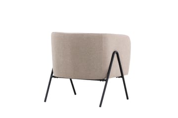 Rika Rund Fåtölj i Tyg - Beige - Möbler - Fåtölj & stolar - Fåtölj