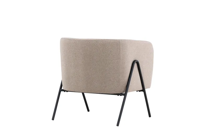 Rika Rund Fåtölj i Tyg - Beige - Möbler - Fåtölj & stolar - Fåtölj
