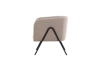 Rika Rund Fåtölj i Tyg - Beige - Möbler - Fåtölj & stolar - Fåtölj