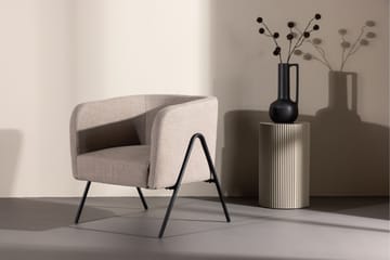Rika Rund Fåtölj i Tyg - Beige - Möbler - Fåtölj & stolar - Fåtölj