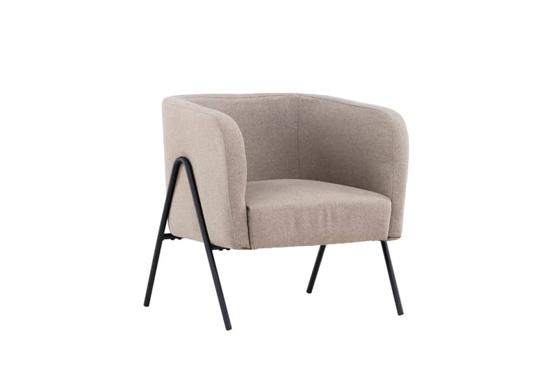 Rika Rund Fåtölj i Tyg - Beige - Möbler - Fåtölj & stolar - Fåtölj