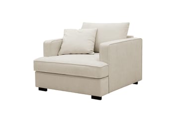 Rossita Extra Djup Fåtölj i Chenille - Beige - Möbler - Fåtölj & stolar - Fåtölj