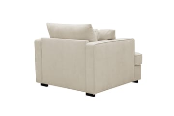 Rossita Extra Djup Fåtölj i Chenille - Beige - Möbler - Fåtölj & stolar - Fåtölj
