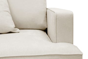 Rossita Extra Djup Fåtölj i Chenille - Beige - Möbler - Fåtölj & stolar - Fåtölj