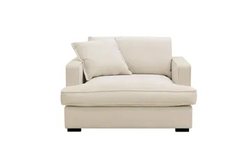 Rossita lyx Extra djup Fåtölj - Beige Chenille - Möbler - Fåtölj & stolar - Fåtölj