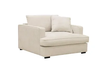 Rossita lyx Extra djup Fåtölj - Beige Chenille - Möbler - Fåtölj & stolar - Fåtölj