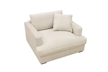 Rossita lyx Extra djup Fåtölj - Beige Chenille - Möbler - Fåtölj & stolar - Fåtölj