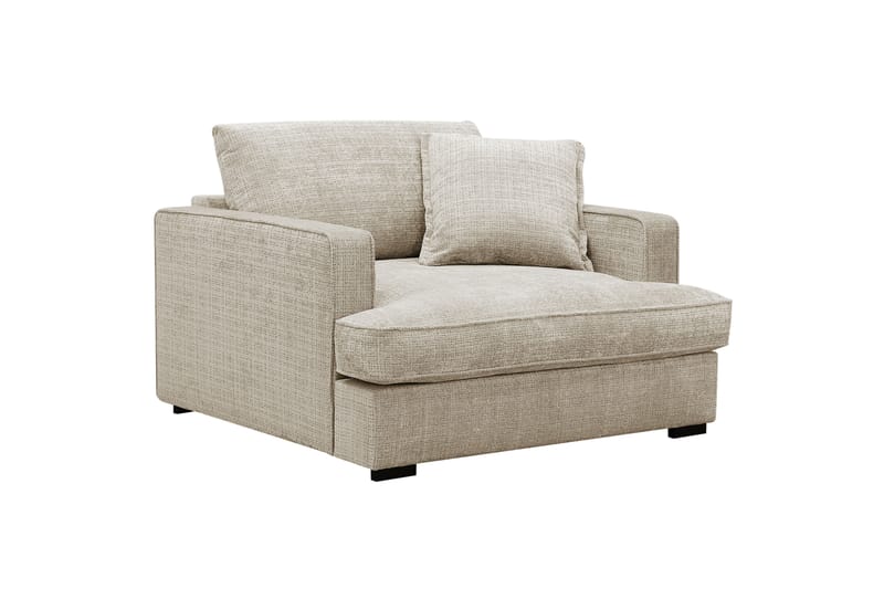 Rossita lyx Extra djup Fåtölj - Beige Chenille - Möbler - Fåtölj & stolar - Fåtölj