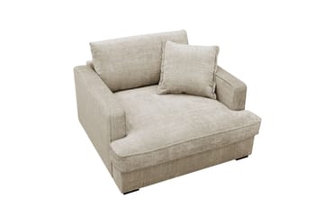 Rossita lyx Extra djup Fåtölj - Beige Chenille - Möbler - Fåtölj & stolar - Fåtölj