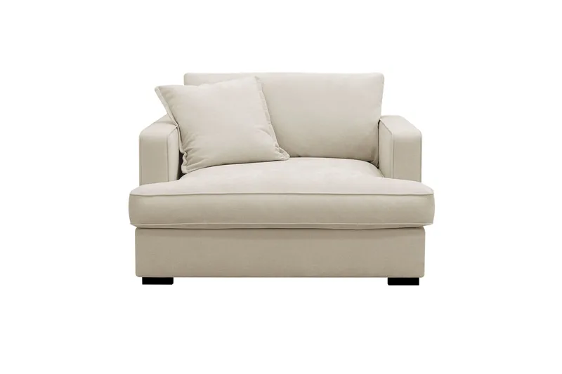 Rossita lyx Extra djup Fåtölj, Beige Tyg