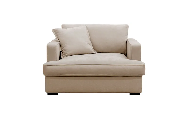 Rossita lyx Extra djup Fåtölj, Beige Tyg