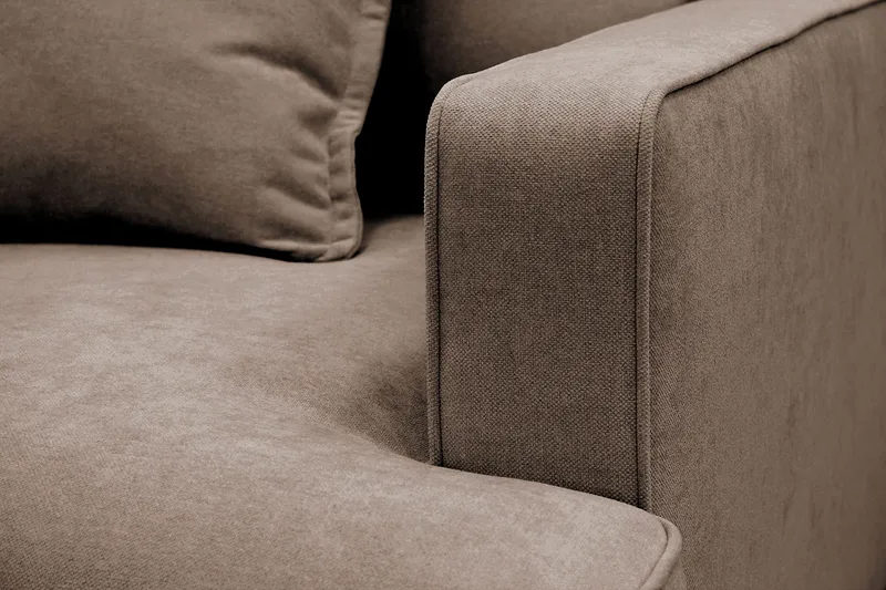 Rossita lyx Extra djup Fåtölj - Brun Tyg - Möbler - Fåtölj & stolar - Fåtölj