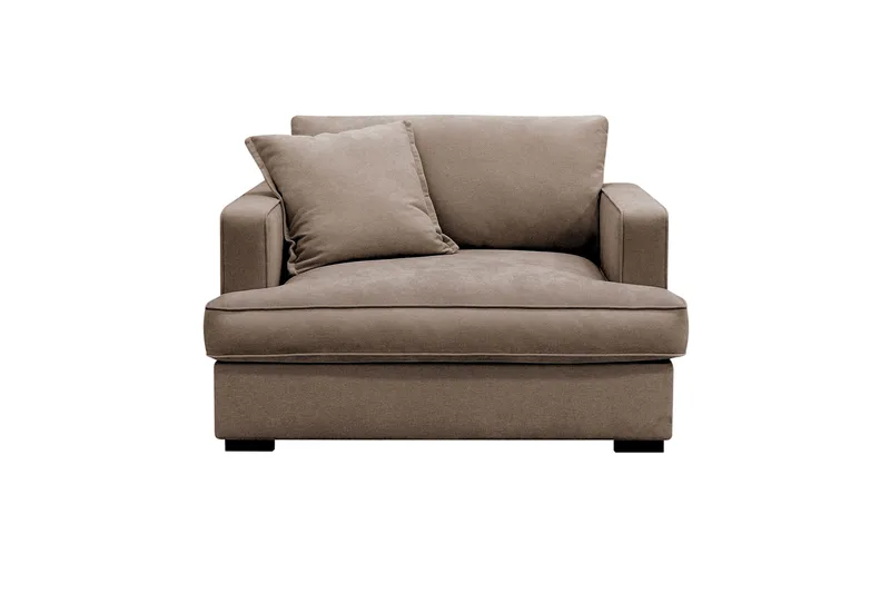 Rossita lyx Extra djup Fåtölj, Brun Tyg