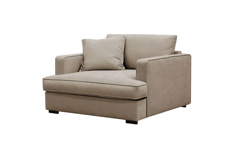 Rossita lyx Extra djup Fåtölj - Brun Tyg - Möbler - Fåtölj & stolar - Fåtölj