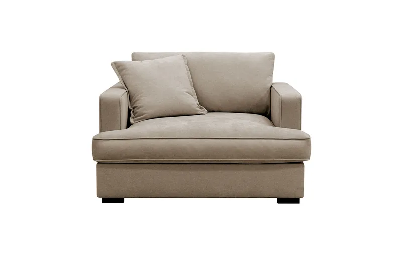 Rossita lyx Extra djup Fåtölj, Brun Tyg