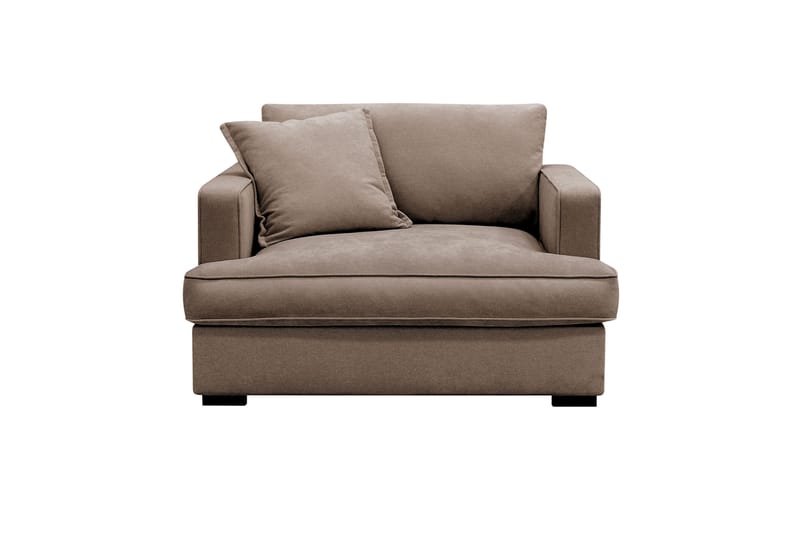 Rossita lyx Extra djup Fåtölj - Brun Tyg - Möbler - Fåtölj & stolar - Fåtölj