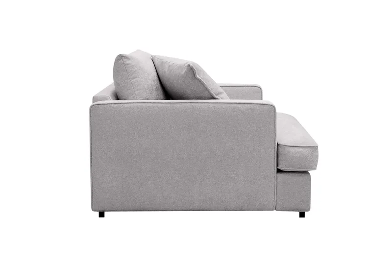 Rossita lyx Extra djup Fåtölj - Grå Chenille - Möbler - Fåtölj & stolar - Fåtölj