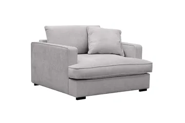 Rossita lyx Extra djup Fåtölj - Grå Chenille - Möbler - Fåtölj & stolar - Fåtölj