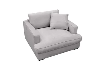 Rossita lyx Extra djup Fåtölj - Grå Chenille - Möbler - Fåtölj & stolar - Fåtölj