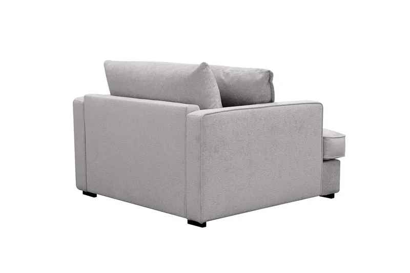 Rossita lyx Extra djup Fåtölj - Grå Chenille - Möbler - Fåtölj & stolar - Fåtölj