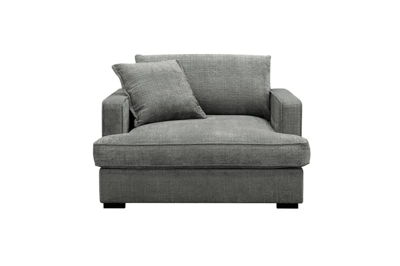 Rossita lyx Extra djup Fåtölj - Grå Chenille - Möbler - Fåtölj & stolar - Fåtölj