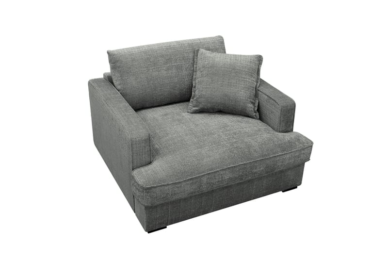 Rossita lyx Extra djup Fåtölj - Grå Chenille - Möbler - Fåtölj & stolar - Fåtölj