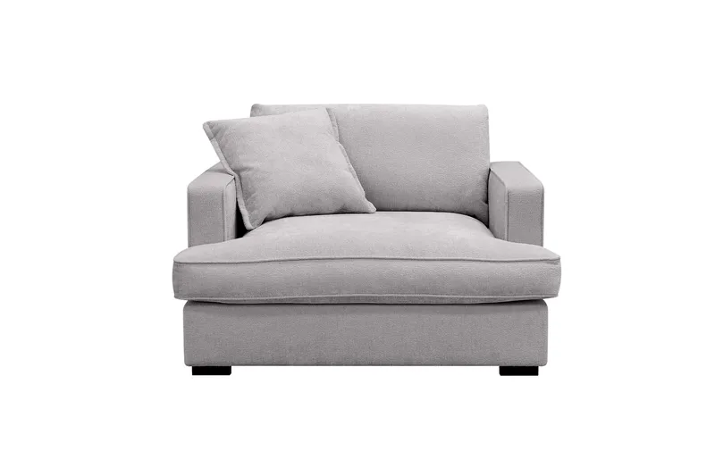 Rossita lyx Extra djup Fåtölj, Grå Chenille