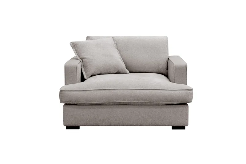 Rossita lyx Extra djup Fåtölj - Grå/Brun Chenille - Möbler - Fåtölj & stolar - Fåtölj