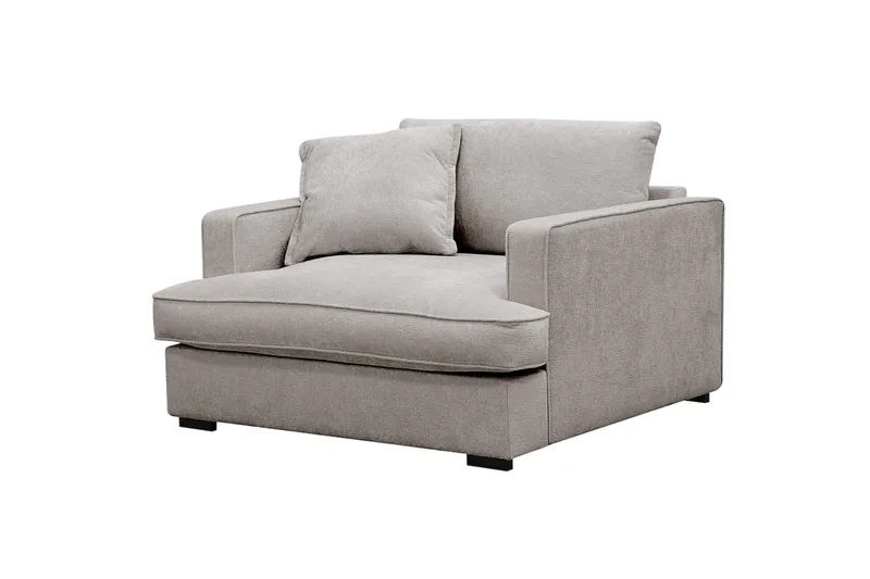 Rossita lyx Extra djup Fåtölj - Grå/Brun Chenille - Möbler - Fåtölj & stolar - Fåtölj