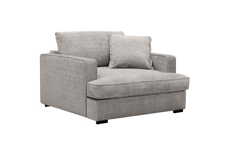 Rossita lyx Extra djup Fåtölj - Ljusgrå Chenille - Möbler - Fåtölj & stolar - Fåtölj