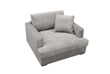 Rossita lyx Extra djup Fåtölj - Ljusgrå Chenille - Möbler - Fåtölj & stolar - Fåtölj