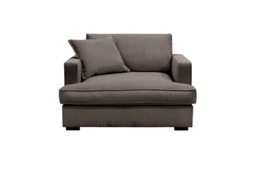 Rossita lyx Extra djup Fåtölj - Mörkgrå Manchester - Möbler - Fåtölj & stolar - Fåtölj