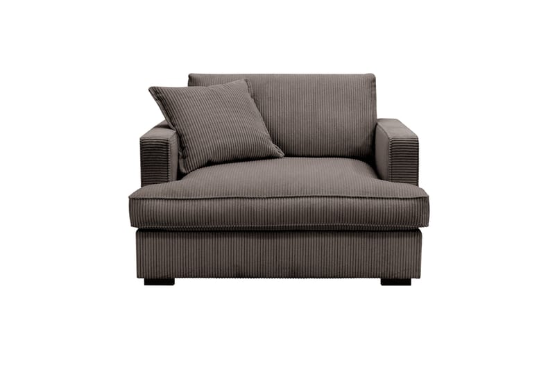 Rossita lyx Extra djup Fåtölj - Mörkgrå Manchester - Möbler - Fåtölj & stolar - Fåtölj