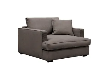 Rossita lyx Extra djup Fåtölj - Mörkgrå Manchester - Möbler - Fåtölj & stolar - Fåtölj