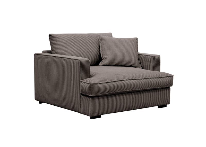 Rossita lyx Extra djup Fåtölj - Mörkgrå Manchester - Möbler - Fåtölj & stolar - Fåtölj