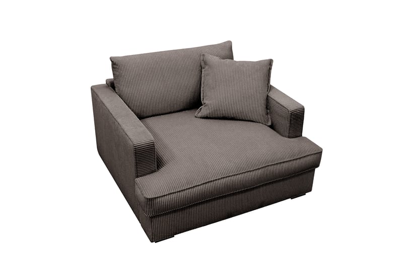 Rossita lyx Extra djup Fåtölj - Mörkgrå Manchester - Möbler - Fåtölj & stolar - Fåtölj