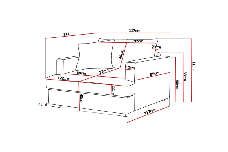 Rossita lyx Extra djup Fåtölj - Mörkgrön Manchester - Möbler - Fåtölj & stolar - Fåtölj