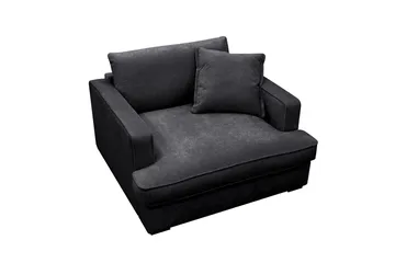 Rossita lyx Extra djup Fåtölj - Svart Chenille - Möbler - Fåtölj & stolar - Fåtölj