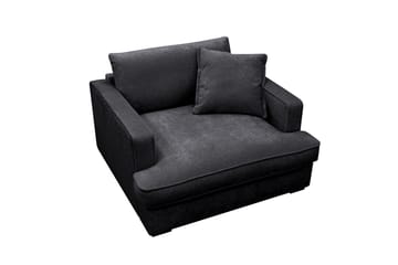 Rossita lyx Extra djup Fåtölj - Svart Chenille - Möbler - Fåtölj & stolar - Fåtölj