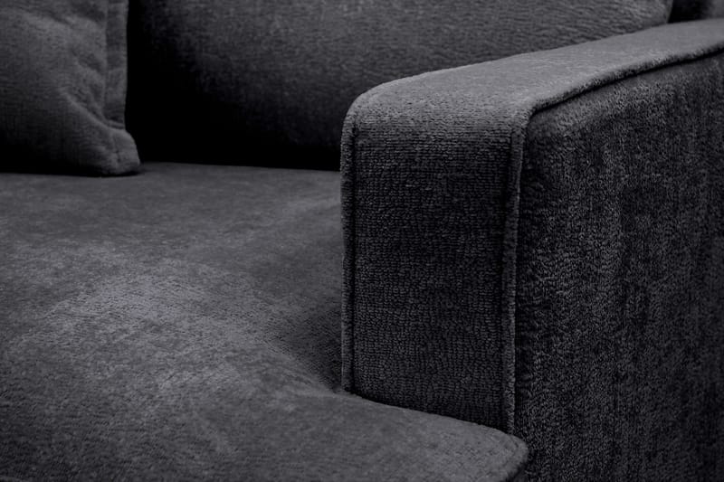 Rossita lyx Extra djup Fåtölj - Svart Chenille - Möbler - Fåtölj & stolar - Fåtölj