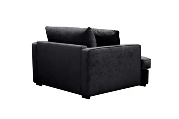 Rossita lyx Extra djup Fåtölj - Svart Chenille - Möbler - Fåtölj & stolar - Fåtölj