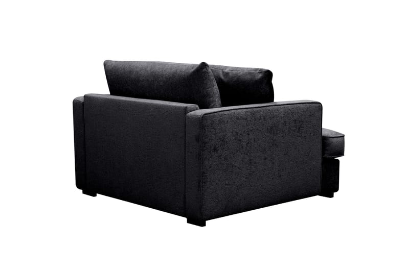 Rossita lyx Extra djup Fåtölj - Svart Chenille - Möbler - Fåtölj & stolar - Fåtölj