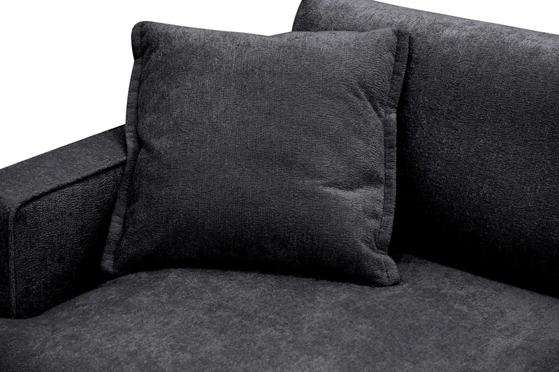 Rossita lyx Extra djup Fåtölj - Svart Chenille - Möbler - Fåtölj & stolar - Fåtölj