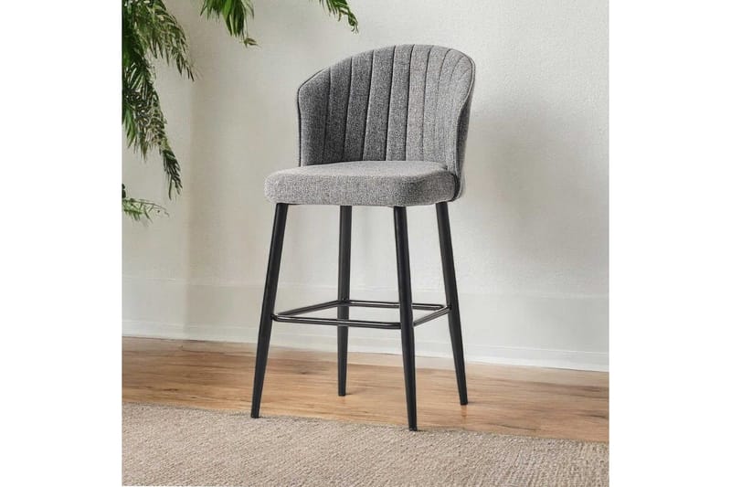Rubi Bargrupp 52 cm - Grå/Svart - Möbler - Fåtölj & stolar - Barstol & barpall
