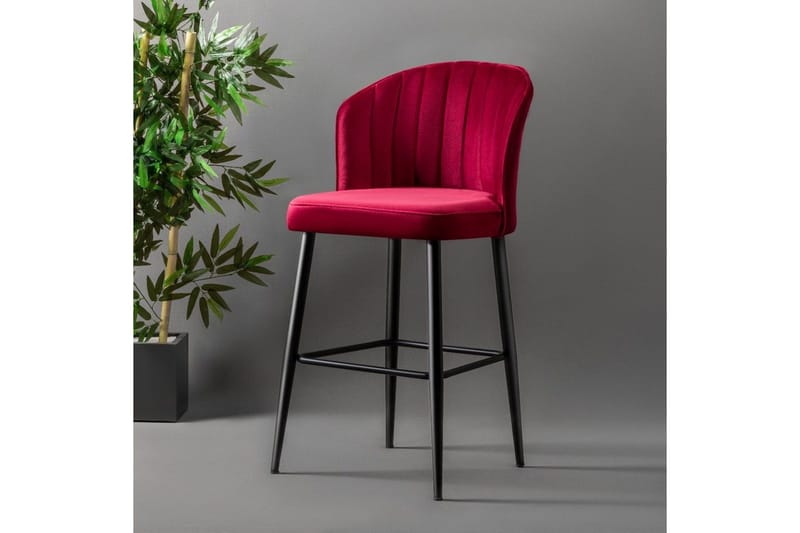 Rubi Bargrupp 52 cm - Röd/Svart - Möbler - Fåtölj & stolar - Barstol & barpall