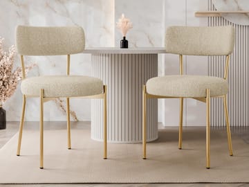 Salvenn Matstol 2-pack - Beige - Möbler - Fåtölj & stolar - Matstol & köksstol