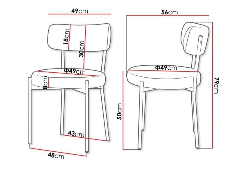 Salvenn Matstol 2-pack - Beige - Möbler - Fåtölj & stolar - Matstol & köksstol